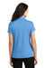 Port Authority L575 Womens Crossover Moisture Wicking Short Sleeve Polo Shirt Azure Blue Back