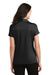 Port Authority L575 Womens Crossover Moisture Wicking Short Sleeve Polo Shirt Black Back