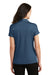 Port Authority L575 Womens Crossover Moisture Wicking Short Sleeve Polo Shirt Regatta Blue Back