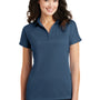 Port Authority Womens Crossover Moisture Wicking Short Sleeve Polo Shirt - Regatta Blue