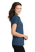 Port Authority L575 Womens Crossover Moisture Wicking Short Sleeve Polo Shirt Regatta Blue Side