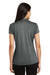 Port Authority L576 Womens Trace Moisture Wicking Short Sleeve Polo Shirt Heather Charcoal Grey Back