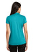 Port Authority L576 Womens Trace Moisture Wicking Short Sleeve Polo Shirt Heather Tropic Blue Back