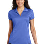 Port Authority Womens Trace Moisture Wicking Short Sleeve Polo Shirt - Heather True Royal Blue