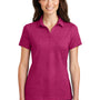 Port Authority Womens Meridian Short Sleeve Polo Shirt - Azalea Pink - Closeout