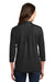 Port Authority L578 Womens Meridian 3/4 Sleeve Polo Shirt Black Back