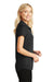 Port Authority L580 Womens Moisture Wicking Short Sleeve Polo Shirt Black Side
