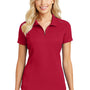 Port Authority Womens Moisture Wicking Short Sleeve Polo Shirt - Rich Red - Closeout
