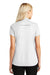 Port Authority L580 Womens Moisture Wicking Short Sleeve Polo Shirt White Back
