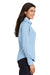Port Authority L638 Womens Wrinkle Resistant Long Sleeve Button Down Shirt Sky Blue Side