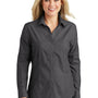 Port Authority Womens Easy Care Wrinkle Resistant Long Sleeve Button Down Shirt - Soft Black