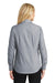 Port Authority L640 Womens Easy Care Wrinkle Resistant Long Sleeve Button Down Shirt Navy Blue Frost Back
