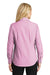 Port Authority L640 Womens Easy Care Wrinkle Resistant Long Sleeve Button Down Shirt Pink Orchid Back