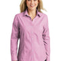 Port Authority Womens Easy Care Wrinkle Resistant Long Sleeve Button Down Shirt - Pink Orchid - Closeout