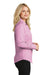 Port Authority L640 Womens Easy Care Wrinkle Resistant Long Sleeve Button Down Shirt Pink Orchid Side