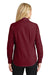 Port Authority L640 Womens Easy Care Wrinkle Resistant Long Sleeve Button Down Shirt Red Oxide Back