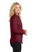 Port Authority L640 Womens Easy Care Wrinkle Resistant Long Sleeve Button Down Shirt Red Oxide Side