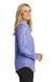 Port Authority L654 Womens Easy Care Wrinkle Resistant Long Sleeve Button Down Shirt Blue/Purple Side