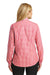 Port Authority L654 Womens Easy Care Wrinkle Resistant Long Sleeve Button Down Shirt Orange/Pink Back