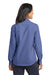 Port Authority L658 Womens SuperPro Oxford Wrinkle Resistant Long Sleeve Button Down Shirt Navy Blue Back