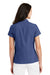 Port Authority L662 Womens Wrinkle Resistant Short Sleeve Button Down Camp Shirt Royal Blue Back