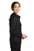 Port Authority L663 Womens SuperPro Wrinkle Resistant Long Sleeve Button Down Shirt Black Side