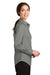 Port Authority L663 Womens SuperPro Wrinkle Resistant Long Sleeve Button Down Shirt Monument Grey Side