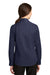 Port Authority L663 Womens SuperPro Wrinkle Resistant Long Sleeve Button Down Shirt Navy Blue Back