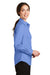 Port Authority L663 Womens SuperPro Wrinkle Resistant Long Sleeve Button Down Shirt Ultramarine Blue Side