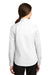 Port Authority L663 Womens SuperPro Wrinkle Resistant Long Sleeve Button Down Shirt White Back