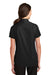 Port Authority L664 Womens SuperPro Wrinkle Resistant Short Sleeve Button Down Shirt Black Back
