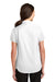 Port Authority L664 Womens SuperPro Wrinkle Resistant Short Sleeve Button Down Shirt White Back