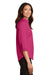 Port Authority L665 Womens SuperPro Wrinkle Resistant 3/4 Sleeve Button Down Shirt Azalea Pink Side