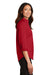 Port Authority L665 Womens SuperPro Wrinkle Resistant 3/4 Sleeve Button Down Shirt Red Side