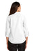Port Authority L665 Womens SuperPro Wrinkle Resistant 3/4 Sleeve Button Down Shirt White Back
