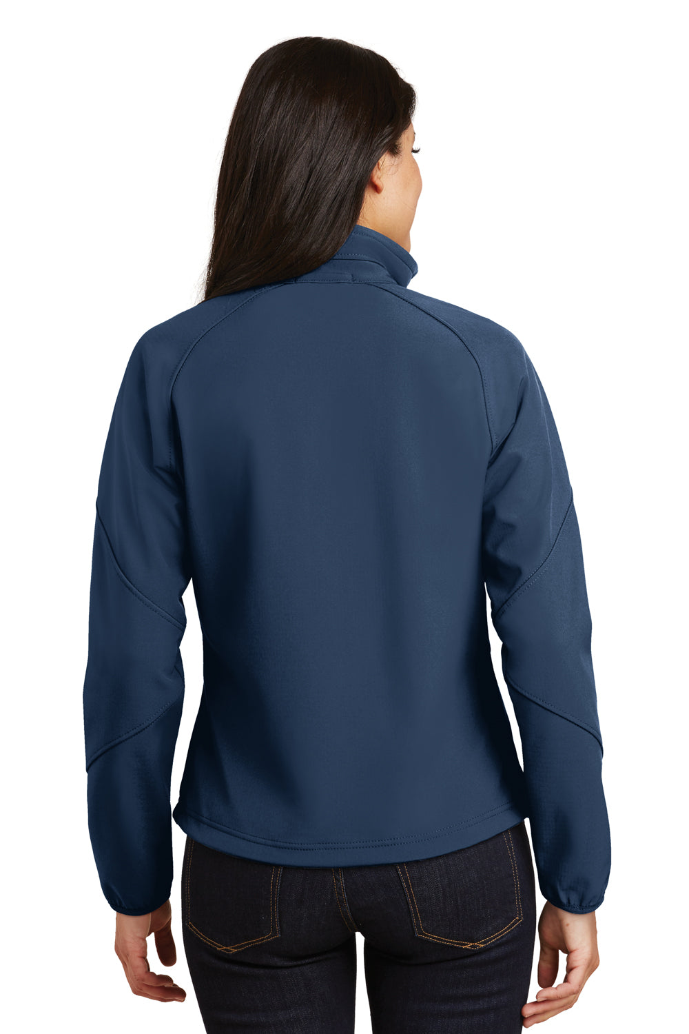 Port Authority L705 Womens Wind & Water Resistant Full Zip Jacket Insignia Blue Back