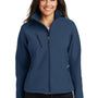 Port Authority Womens Wind & Water Resistant Full Zip Jacket - Insignia Blue - Closeout