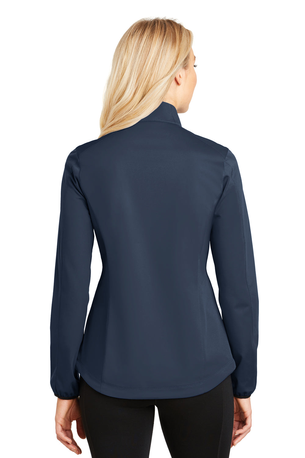 Port Authority L717 Womens Active Wind & Water Resistant Full Zip Jacket Navy Blue Back