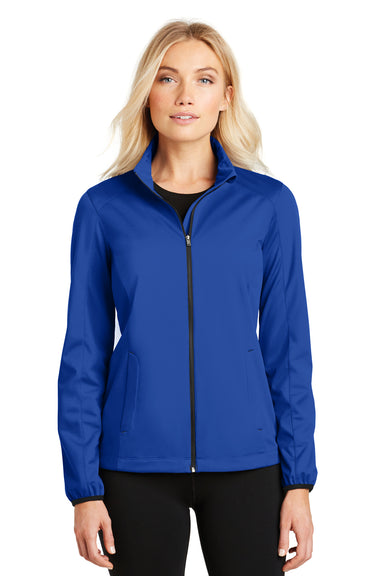 Port Authority L717 Womens Active Wind & Water Resistant Full Zip Jacket Royal Blue Front