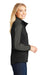 Port Authority L718 Womens Active Wind & Water Resistant Full Zip Jacket Black/Grey Side