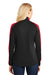 Port Authority L718 Womens Active Wind & Water Resistant Full Zip Jacket Black/Red Back