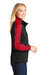 Port Authority L718 Womens Active Wind & Water Resistant Full Zip Jacket Black/Red Side