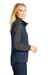 Port Authority L718 Womens Active Wind & Water Resistant Full Zip Jacket Navy Blue/Grey Side