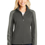 Port Authority Womens Active Wind & Water Resistant Full Zip Jacket - Steel Grey/Rogue Grey - Closeout