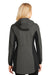 Port Authority L719 Womens Active Wind & Water Resistant Full Zip Hooded Jacket Grey Steel/Black Back