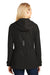 Port Authority L7710 Womens Northwest Slicker Waterproof Full Zip Hooded Jacket Black Back