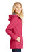 Port Authority L7710 Womens Northwest Slicker Waterproof Full Zip Hooded Jacket Pink Side