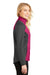 Port Authority L787 Womens Hybrid Wind & Water Resistant Full Zip Jacket Azalea Pink/Grey Side
