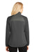 Port Authority L787 Womens Hybrid Wind & Water Resistant Full Zip Jacket Smoke Grey/Grey Back