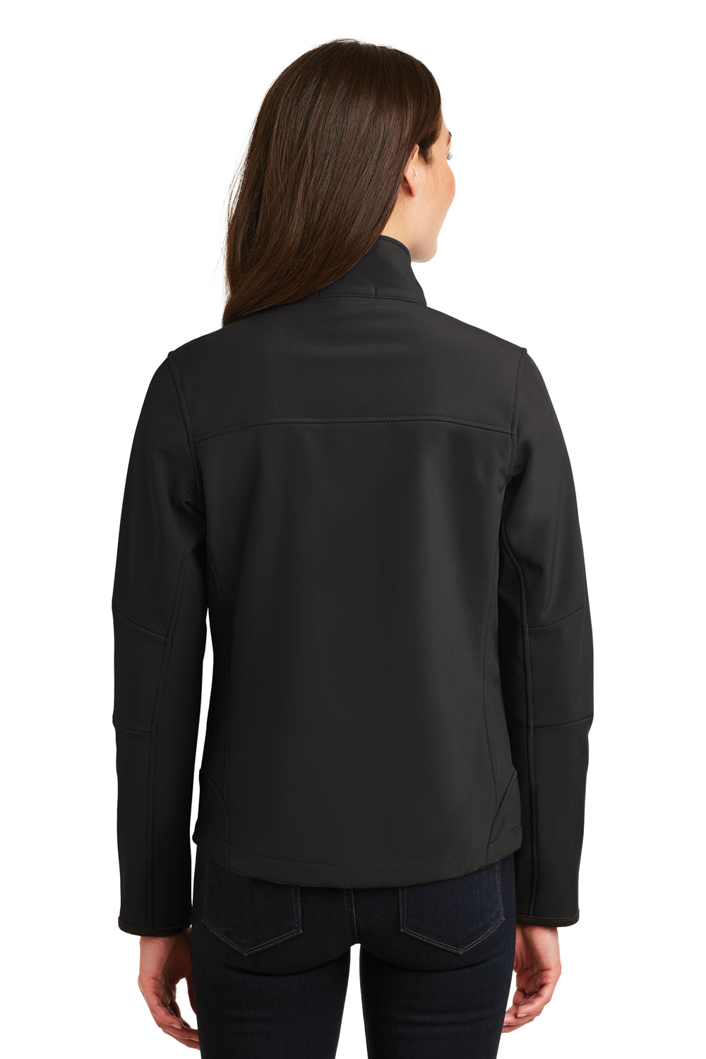 Port Authority L790 Womens Glacier Wind & Water Resistant Full Zip Jacket Black Back